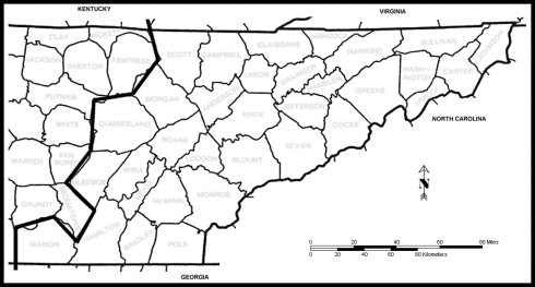 ET region and counties