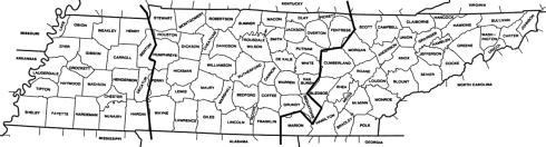 All Tennessee counties